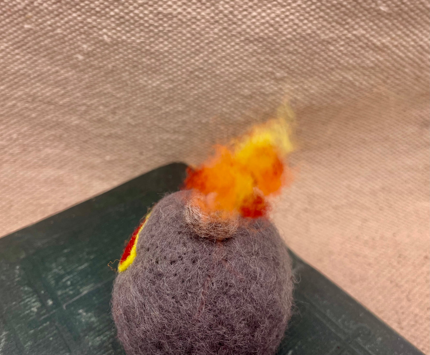F Bomb needle felted figure, gag gift, desk accessory