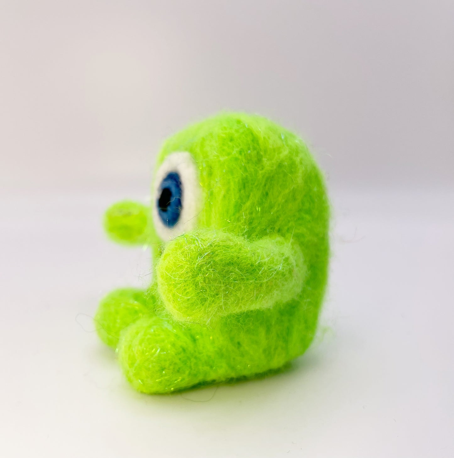 Glitter Monster Needle Felted Figure