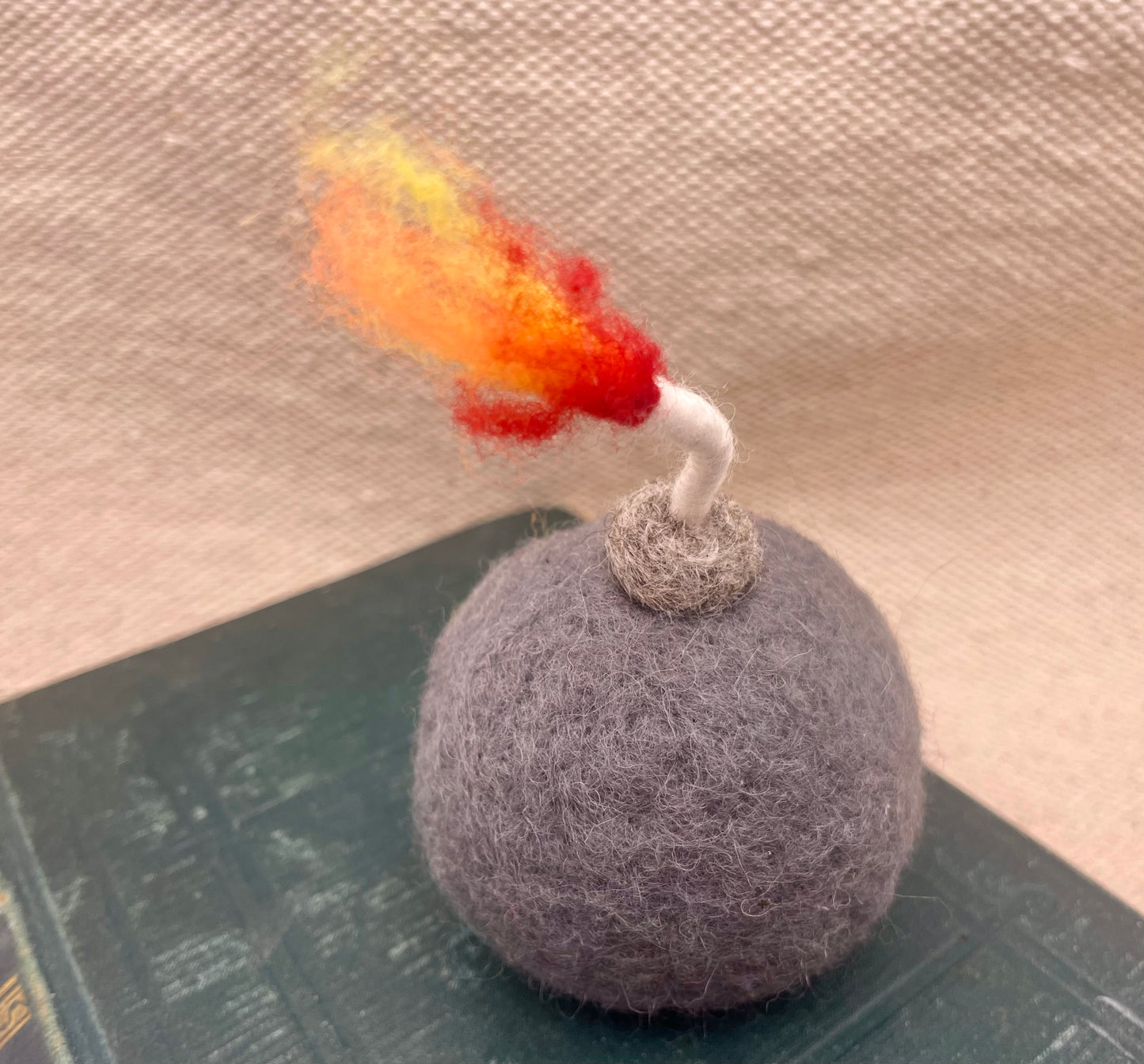 F Bomb needle felted figure, gag gift, desk accessory