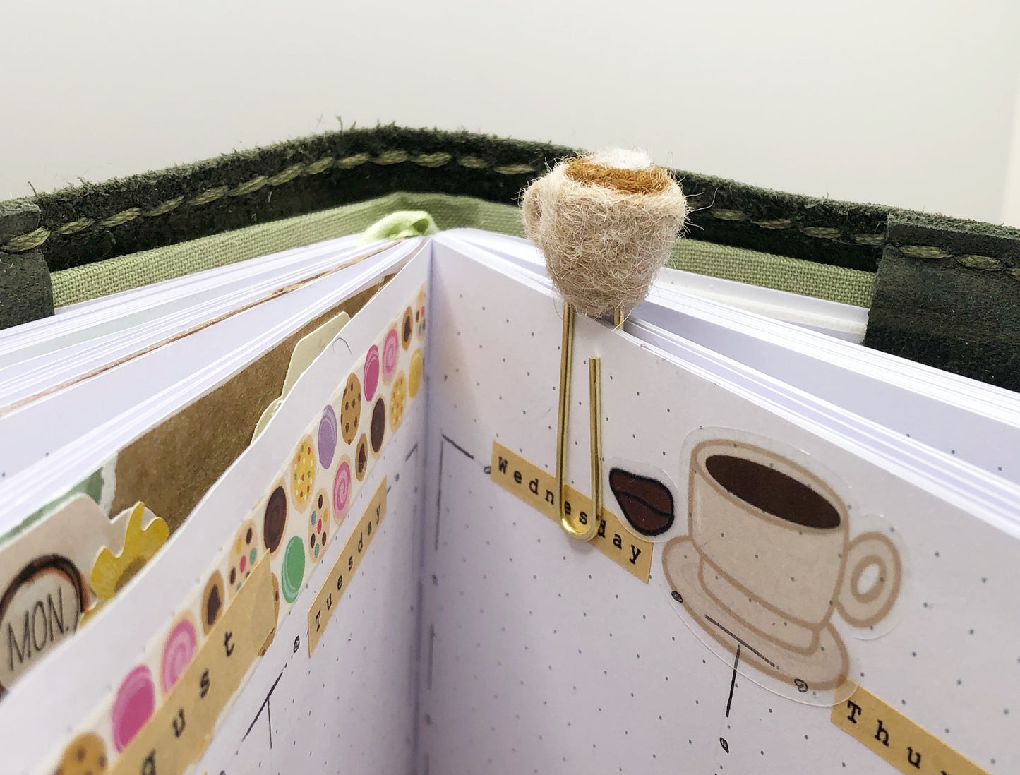 Cuppa Tea, Coffee, Latte Paper Clip, Planner Clip, Bookmark