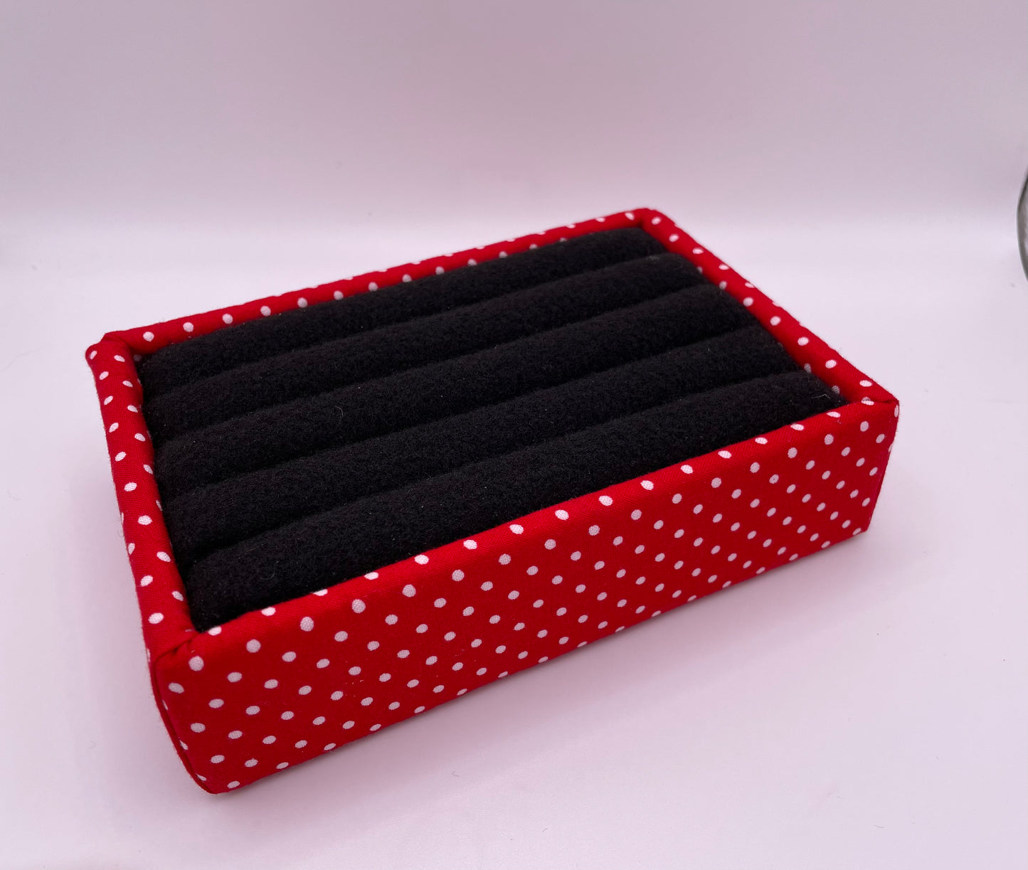 Red Polka Dot Clip Collector Storage - The Woolly Planner