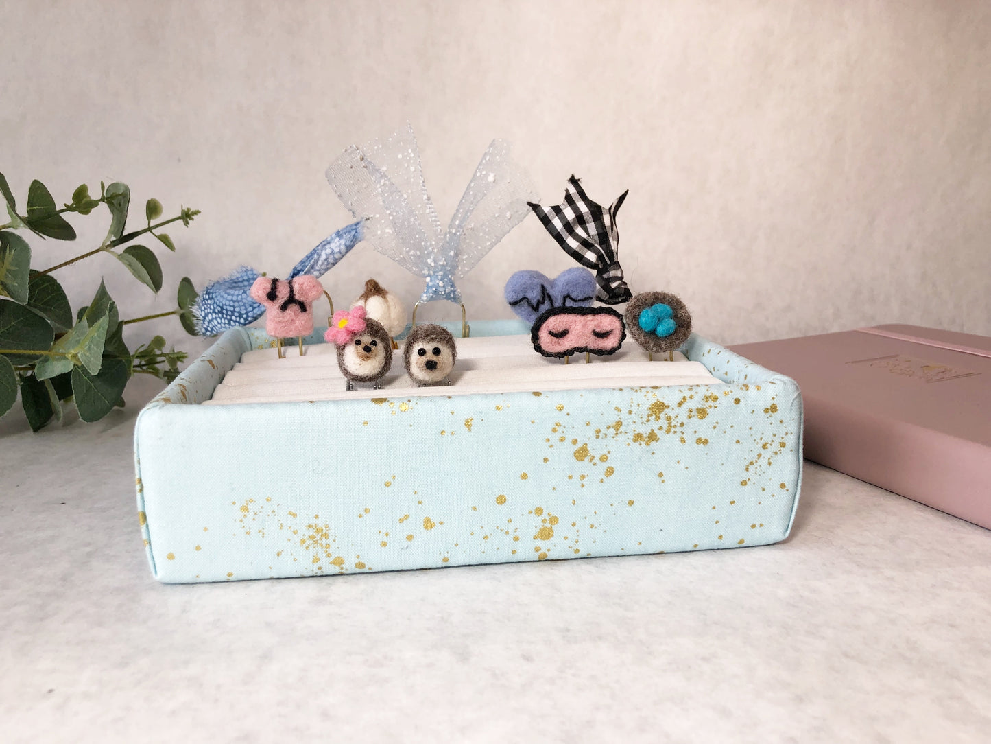 Light Blue with Metallic Accents Storage -  The Woolly Parade
